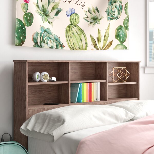 Trule Andrews Elegant Bookcase Headboard Reviews Wayfair   Andrews Elegant Bookcase Headboard 